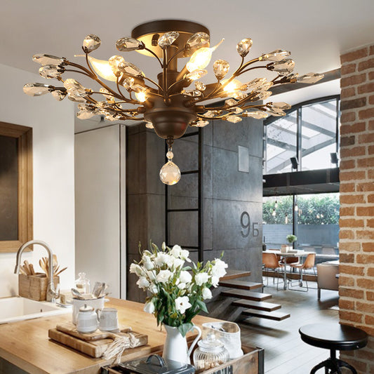 Crystal Branch Living Room Decorative Chandelier