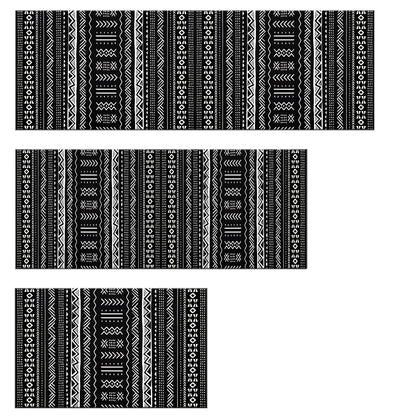 Kitchen Rugs Sets Of 3 Kitchen Mats 3 Piece Set Kitchen Runner Rugs Non Skid Washable Boho Kitchen Rug Set Carpets For Laundry Room