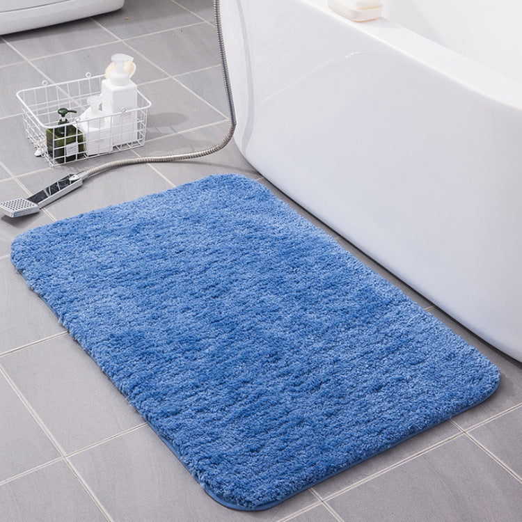 Home Flocking Carpet Floor Mats Entrance Bedroom Bathroom Absorbent Non Slip Foot Mats