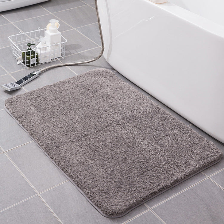 Home Flocking Carpet Floor Mats Entrance Bedroom Bathroom Absorbent Non Slip Foot Mats