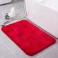 Home Flocking Carpet Floor Mats Entrance Bedroom Bathroom Absorbent Non Slip Foot Mats