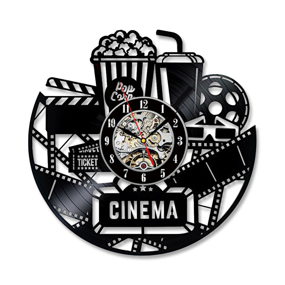 Classic Fashion Vinyl Clock Record Wall Clock Creative Retro Nostalgic Wall Clock