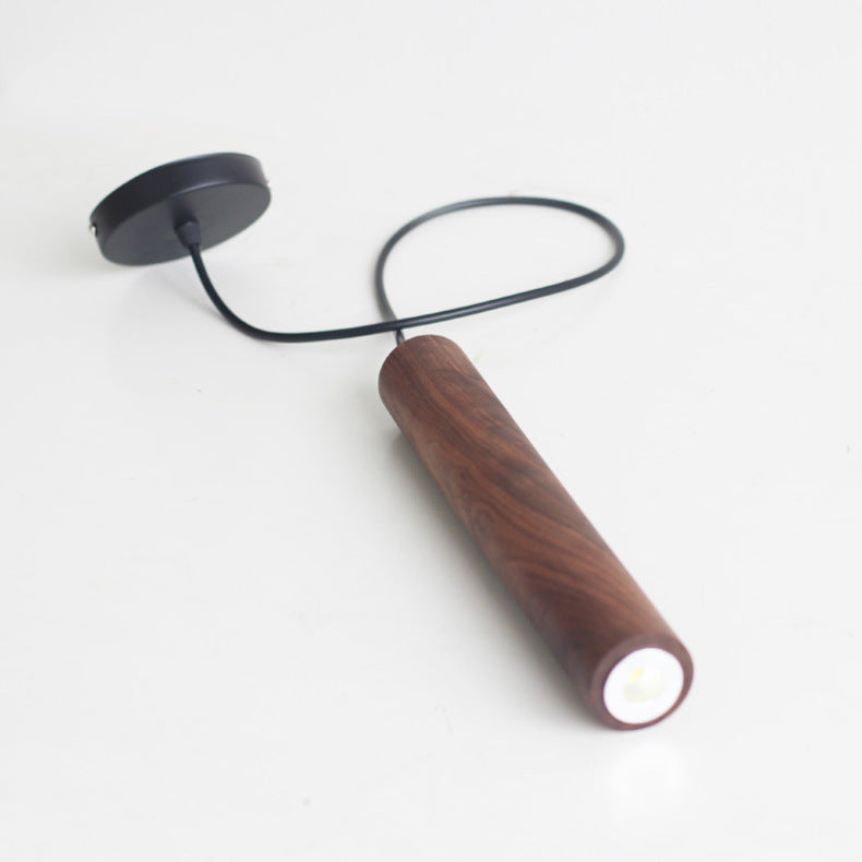 Long Chandelier Modern Minimalist Solid Wood