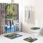 Shower Curtain Bathroom Anti-slip Mats Four-piece Set
