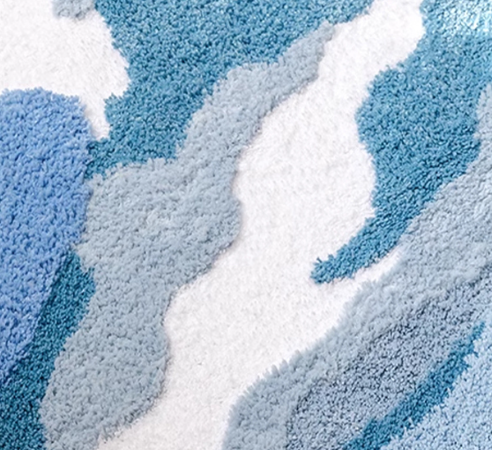 Bathroom Mats Flocking High And Low Wool Three-dimensional