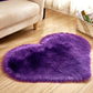Plush Heart Shaped Carpet Non-Slip Mat Fluffy Rug Floor Mat Blanket Sofa Cushion Foot Pad Carpets For Living Room Home Decor