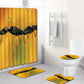 Shower Curtain Bathroom Anti-slip Mats Four-piece Set