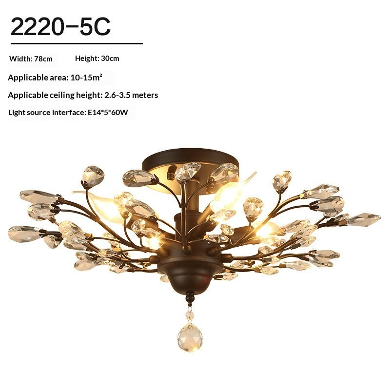 Crystal Branch Living Room Decorative Chandelier