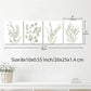 4PCS 8X10in,Botanical Plant Canvas Wall Art, Framed Boho Wall Decor For Bathroom, Minimalist Aesthetic Bedroom Wall Art