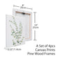 4PCS 8X10in,Botanical Plant Canvas Wall Art, Framed Boho Wall Decor For Bathroom, Minimalist Aesthetic Bedroom Wall Art