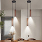 Long Chandelier Modern Minimalist Solid Wood