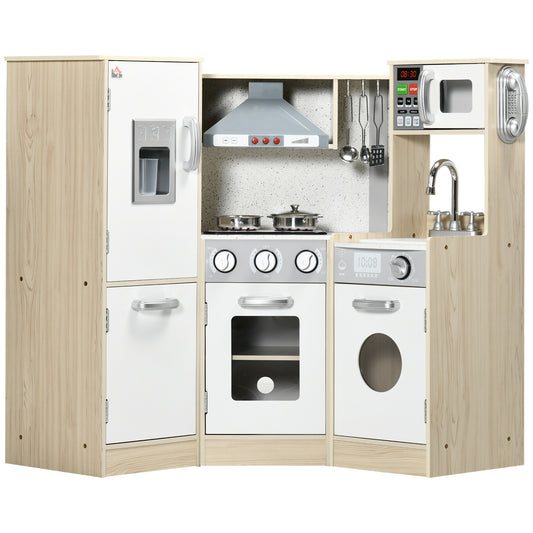 Kids Kitchen Playset, With Accessories, Storage Space